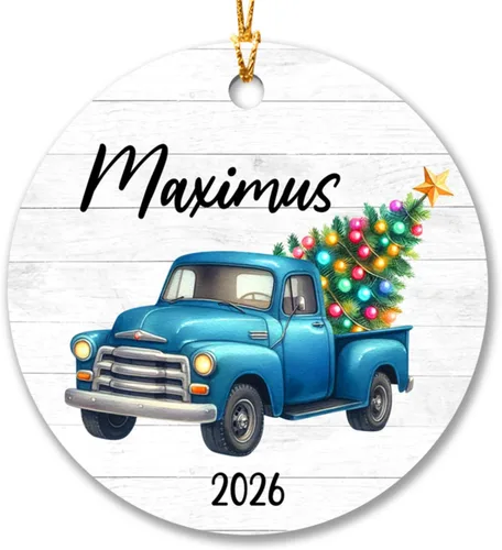 Vista 12 de Adorno de tren de Navidad, adorno de tren personalizado para decoración de árbol de Navidad, adorno personalizado de tren de amor para niños