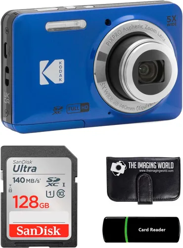 Vista 11 de Kodak PIXPRO FZ55 - Cámara digital de 16 MP, color negro, con zoom óptico 5X, gran angular de 28 mm, video Full HD 1080P, pantalla LCD de 2.7
