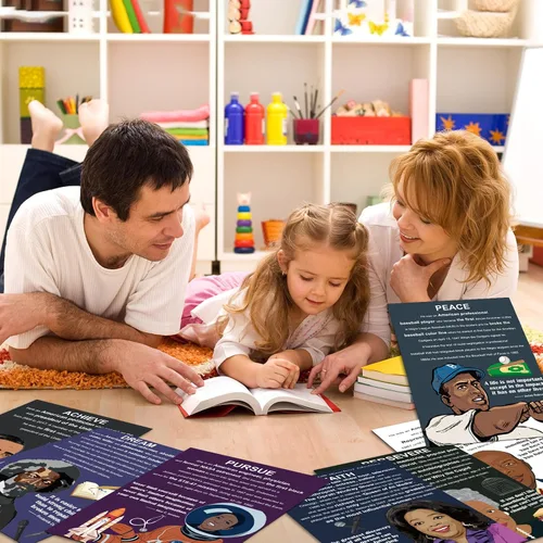 Vista 6 de 9 pósteres negros de historia afroamericana, arte inspirador de pared de 16 x 11 pulgadas para escuela secundaria y secundaria, biblioteca, oficina
