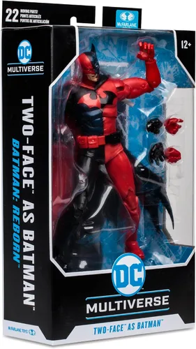 Vista 9 de McFarlane Toys - DC Multiverse de dos caras como Batman (Batman: Reborn) Figura de acción de 7 pulgadas