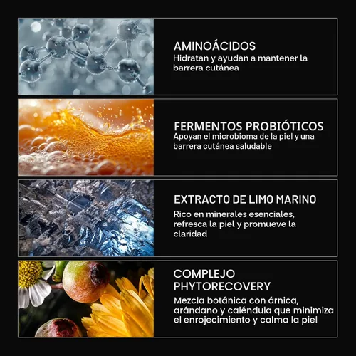 Vista 4 de Caldera + Lab The Clean Slate Limpiador Facial Espumoso Orgánico para Hombres para Piel Seca, Sensible y Normal – Lavado Facial Exfoliante Vegano