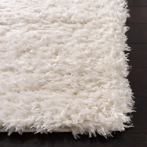 Vista 3 de SAFAVIEH Madrid Shag Collection - Alfombra decorativa, 4 x 6 pies, diseño liso, no desprende pelusa y de fácil cuidado, 1.6 pulgadas de grosor