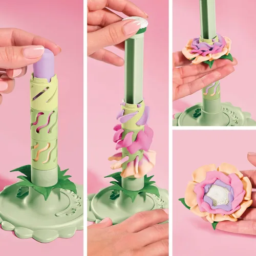 Vista 3 de Play-Doh Blooms Garden - Kit de fabricación de ramo de flores