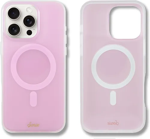 Vista 103 de Sonix x Barbie Funda para iPhone 15 Pro Compatible con MagSafe Probada para caídas de 10 pies Golden Hour