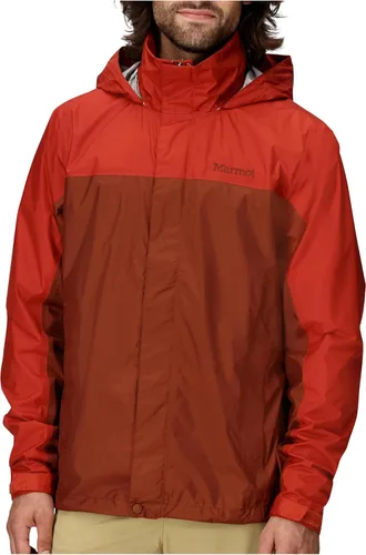 Vista 24 de MARMOT Chaqueta impermeable Precip Eco para hombre, 100% reciclada, transpirable, ligera, plegable Azul ártico