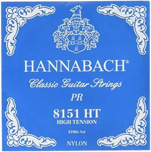 Vista 7 de Hannabach Serie 815 - Cuerda de guitarra (tensión baja) plateada especial, única E1 para guitarra clásica (652511)