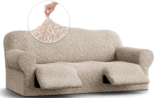 Vista 12 de PAULATO BY GA.I.CO. Funda para sofá biplaza reclinable, funda reclinable, funda de tela suave, protector elástico de ajuste de forma de 1 pieza