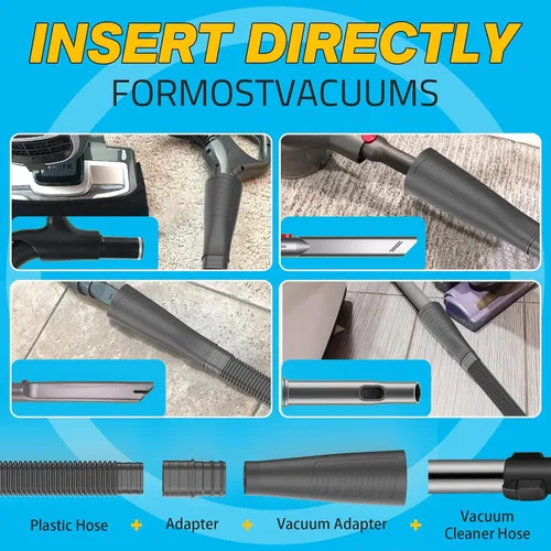 Vista 5 de Sealegend Kit de limpiador de ventilación de secadora de 2 piezas, accesorio para aspiradora de pelusa de secadora con cepillo removedor de pelusa