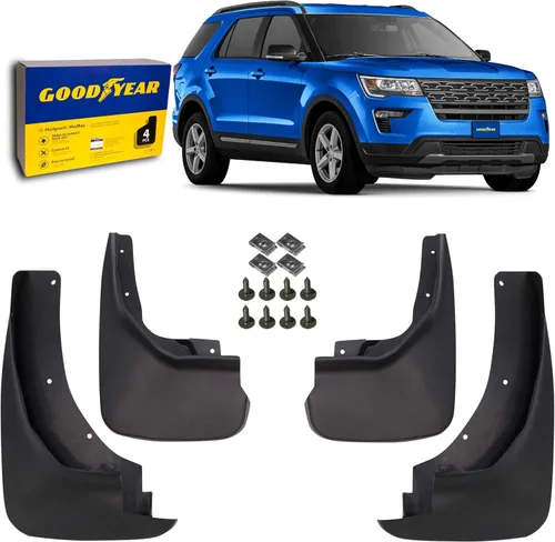 Vista 8 de Aletas antibarro Goodyear para Honda CR-V 2017-2022, par, termoplástico resistente, ajuste personalizado, fácil de instalar, durabilidad