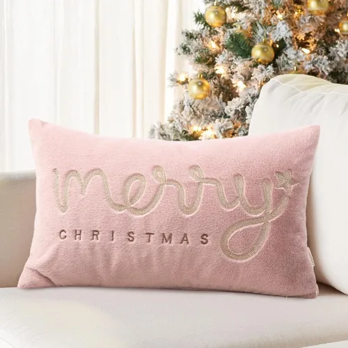 Vista 23 de Fundas de almohada navideñas de gatos lindos de 18 x 18 pulgadas, fundas de almohada bordadas de Navidad, decoraciones de Navidad, almohadas Gatos