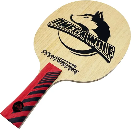 Vista 3 de Pala de ping pong profesional Omega Wolf Una paleta para el jugador de mentalidad ofensiva Olímpico y Torneo Legal Pádel profesional de tenis