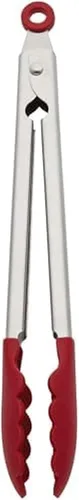 Vista 10 de KitchenAid Pinzas de acero inoxidable con punta de silicona, 12 pulgadas, Aqua Sky