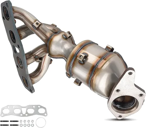 Vista 21 de PHILTOP Convertidor Catalítico de Ajuste Directo para Murano 2009 2010 2011 2012 2013 2014 3.5L, Cáscara de Acero Inoxidable Aluminio 203-1010