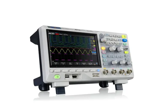 Vista 5 de Siglent Technologies SDS1104X-E - Osciloscopio digital de 100 Mhz, 4 canales, decodificador estándar, gris