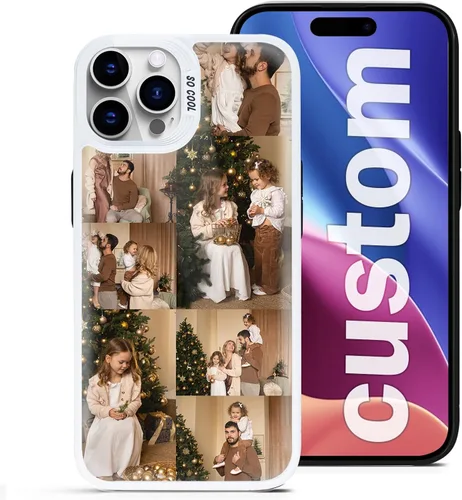 Vista 9 de Fundas de teléfono personalizadas para iPhone 16 15 14 13 12 11 Pro/Max/Plus/XR/XS/X, crea tu propia funda con foto - Funda personalizada para 1 Foto