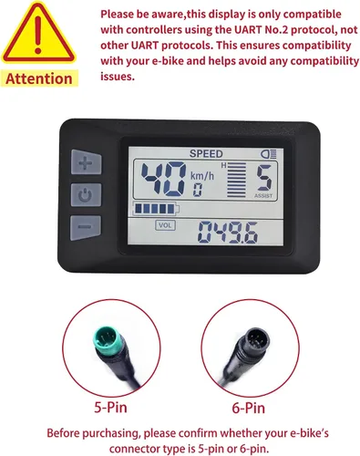 Vista 2 de Pantalla Ebike P3H