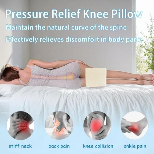 Vista 6 de Almohada de piernas de talla grande para dormir de lado, almohada extra grande de alineación de columna vertebral, almohada para dormir de lado