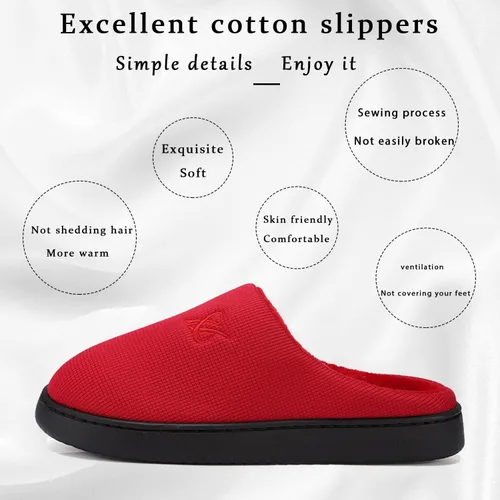 Vista 4 de Pantuflas de espuma viscoelástica para mujer y hombre.