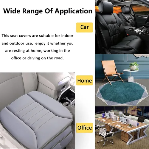 Vista 6 de Big Ant Cojín para asiento de automóvil, paquete de 2 cojines de espuma viscoelástica gruesa para aliviar el dolor, para automóvil, oficina, uso