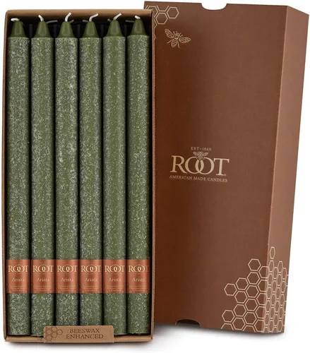 Vista 14 de Root Unscented Smooth Collenette Candles, Willow, 5", 8-Count Sauce