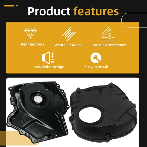 Vista 5 de Tapa de cadena de distribución de motor con junta, para VW Beetle/Jetta/Tiguan para Passat/Sharan/Scoricco/Golf/GTI/EOS/CC, para Audi