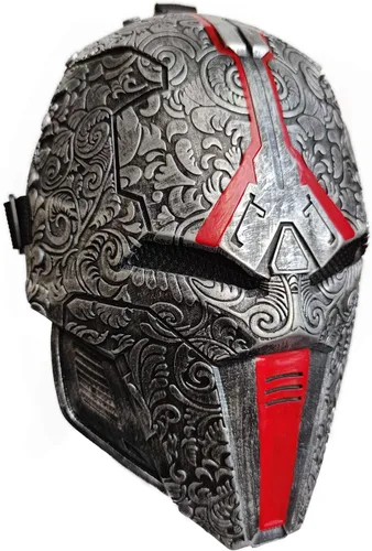 Vista 2 de ZMJ Sith - Casco de Acolyte The Old Revan - Máscara de látex para cosplay, accesorios de Halloween