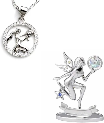 Vista 25 de CRYSTOCRAFT Regalo de sagitario, adorno de constelación con cristal austriaco, adorno de cristal de signo del zodiaco, colección de decoración