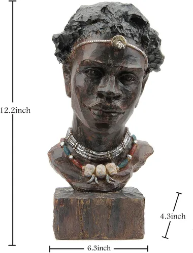 Vista 9 de Leekung Estatuas de hombres africanos & Paquete de estatuas de mujeres africanas
