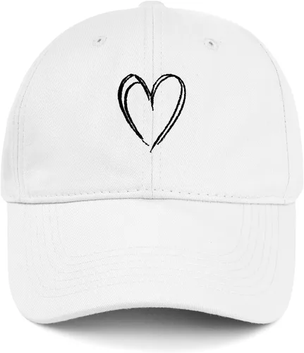 Vista 17 de American Trends Gorras de béisbol para mujer, lindo corazón bordado para Armada con corazón blanco
