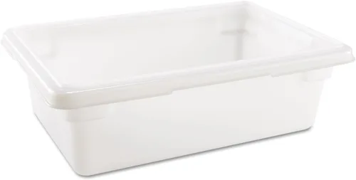 Vista 6 de Rubbermaid Commercial Products Caja/Tote de almacenamiento de alimentos de policarbonato, 3.5 galones, transparente