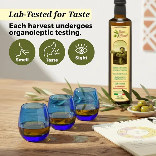 Vista 6 de Papa Vince Aceite de oliva hidroxitirosol virgen extra - hidroxitirosol probado en laboratorio, rico en polifenoles, primer prensado en frío