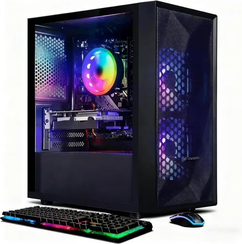 Vista 10 de Escritorio para PC para juegos STGAubron, Corei5 8ª generación, RX 550 4G, DDR4,512G SSD de 16G