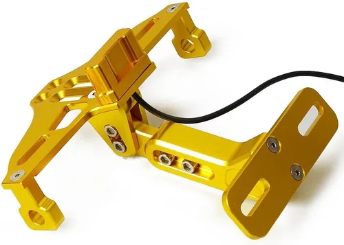 Vista 6 de Accesorios de motocicleta Universal Fender Eliminator Soporte de placa de matrícula Tidy Tail Gold