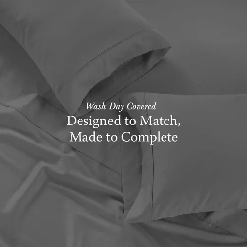 Vista 4 de Threadmill Home Linen Bedding - Juego de sábanas de 300 hilos, 100 % algodón, juego de cama de lujo, 4 piezas, tejido de satén suave, color blanco