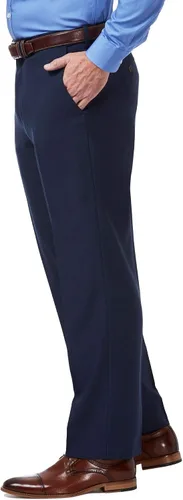 Vista 2 de Haggar Mens Premium Comfort Classic Fit Flat Front Dress Pants - Regular and Big and Tall Sizes