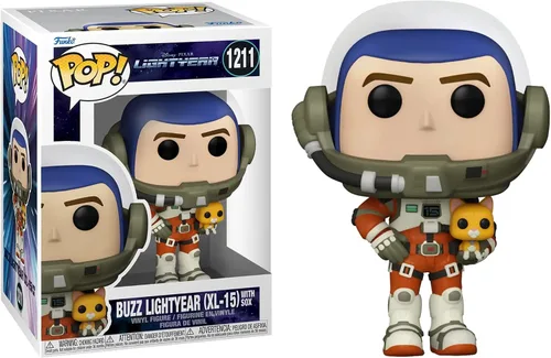 Vista 2 de POP Disney Pixar: Lightyear – Buzz Lightyear (XL-15) con figura de vinilo Sox Funko (paquete con funda protectora de caja compatible), multicolor