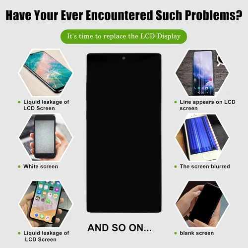 Vista 8 de Reemplazo de pantalla TFT compatible con Samsung Galaxy Note10+ Note 10 Plus SM-N975U SM-N975F/DS 6.8 pulgadas con herramientas de reparación, sin