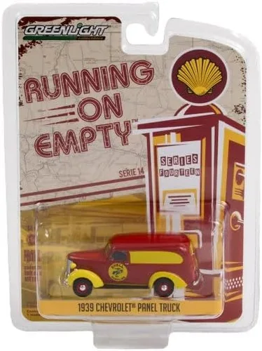 Vista 3 de 1939 Chevy Panel Truck, rojo - Greenlight 41140A/48-1/64 Escala Diecast Model Toy Car