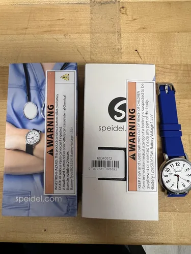 Vista 7 de Speidel Original Scrub Watch para enfermeras, profesionales médicos y estudiantes - Varios colores médicos de exfoliación, dial de fácil lectura