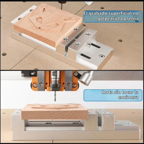 Vista 5 de FoxAlien - Mini mesa de trabajo con abrazadera de banco de perfil bajo