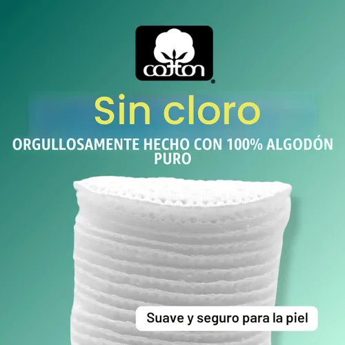 Vista 7 de Swisspers - Círculos exfoliantes premium de algodón – 80 unidades (paquete de 3) – 100% algodón puro, almohadillas de superficie de doble cara