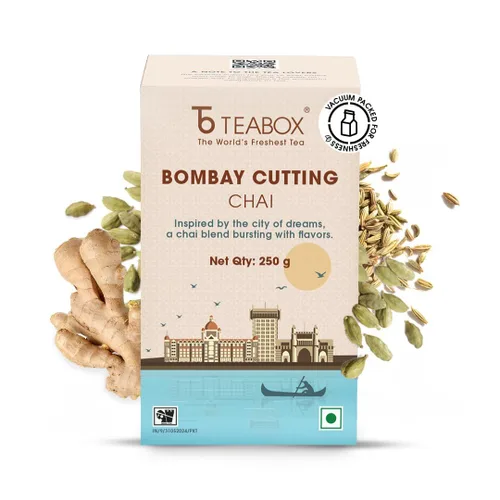Vista 8 de Teabox Paquete sellado al vacío Kadak Chai fresco de primera calidad Procedente de los Estados de Assam & Dooars Té negro Chai fuerte y prémium