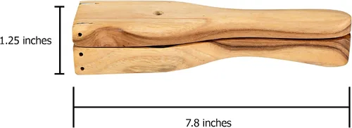 Vista 3 de AeraVida Exprimidor manual de madera de teca hecho a mano de limón lima Muddler de madera Accesorio de cocina duradero