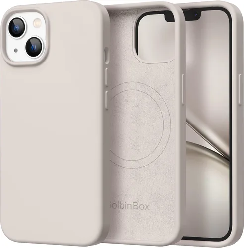 Vista 60 de GolbinBox Funda magnética para iPhone 17, compatible con MagSafe, cubierta de silicona integrada para control de cámara, funda de silicona líquida a