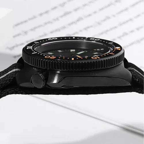 Vista 2 de TACTICAL FROG Heimdallr - Reloj automático de acero inoxidable para hombre de 1.732 in, reloj de buceo con movimiento de cristal de zafiro
