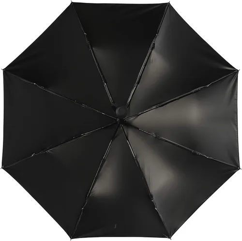 Vista 6 de Guam Tribal Hibiscus impermeable resistente al viento 3 pliegues auto abrir cerrar paraguas ligero anti-UV para hombres mujeres, Negro, estilo 1