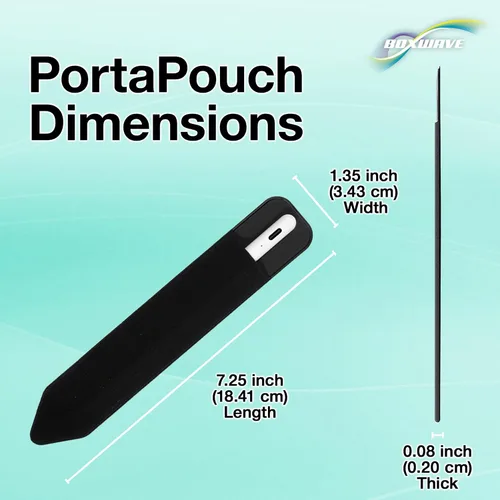 Vista 7 de BoxWave Estuche para lápiz capacitivo compatible con Onyx BOOX Tab Ultra C - Stylus PortaPouch, PortaPouch, PortaPouch, PortaPouch, Portalápices