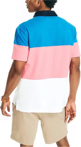 Vista 2 de Nautica Polo de rayas rugby de ajuste relajado para hombre