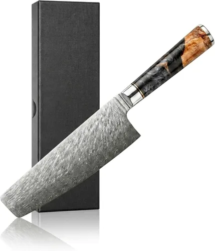 Vista 14 de Tidal Black - Cuchillo para pan de 8" - Damasco
