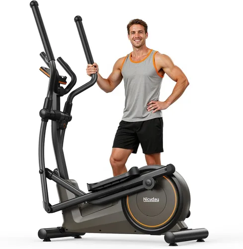 Vista 10 de Niceday Elliptical Exercise Machine, Elliptcal Machine for Home, 15.5IN&16IN&20IN Stride Elliptical Machine, 500LBS Loading Capacity, Elliptcal